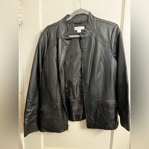 Christopher & Banks Pleather Jacket